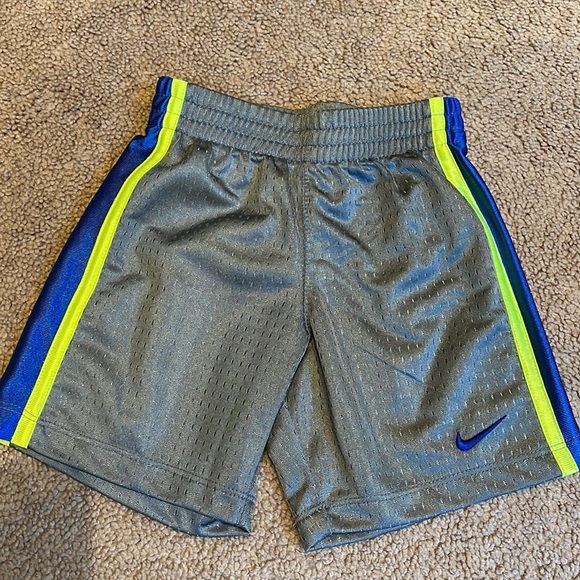 Nike Other - Nike gray blue and neon yellow mesh shorts, 24M